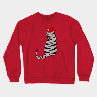 Christmas cat design Crewneck Sweatshirt